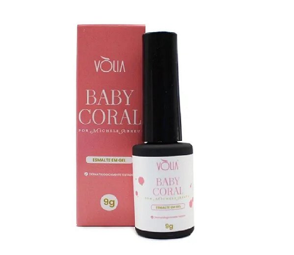 Esmalte em Gel Vòlia Baby Coral 9g