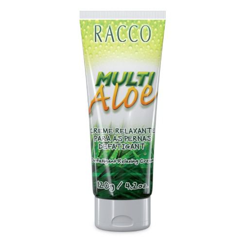 Creme Relaxante para Pernas Defatigant Multi Aloe Racco 120g – Alívio Imediato de Cansaço, Inchaço e Fadiga