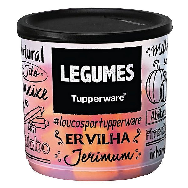 Tupperware Legumes 1,1l - Pb Fun Preto E Branco - Refri Line