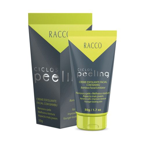 Creme Esfoliante Facial Com Bambu Ciclos Peeling Racco (50g)
