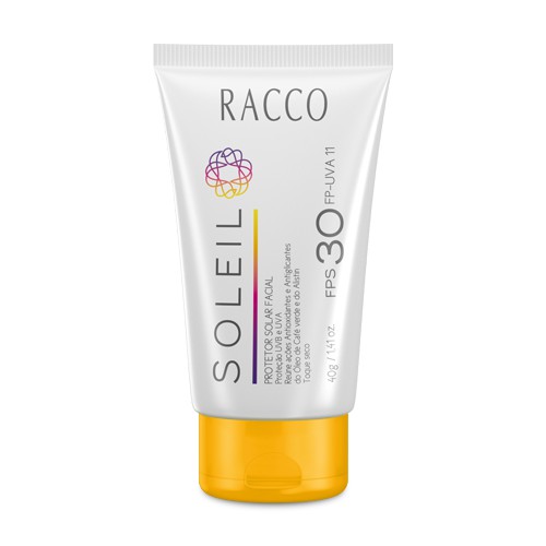 Protetor Solar Facial FPS 30 Soleil RACCO (40gr)