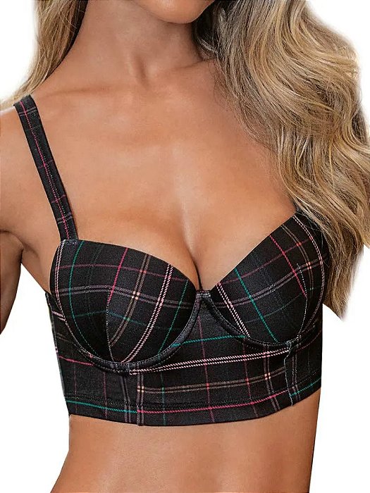 Sutiã Top Estampa Xadrez DeMillus 67129