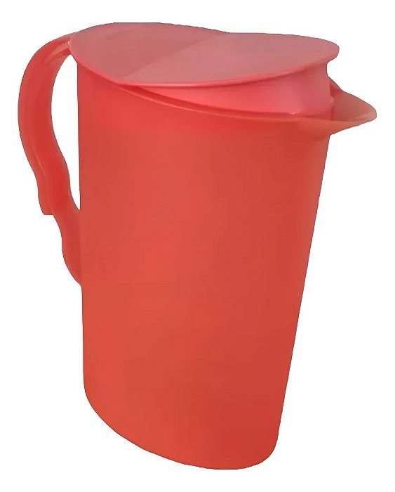 Jarra com Tampa Murano Tupperware Coral 2L