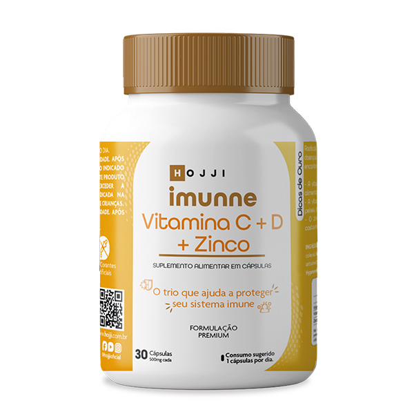 Vitamina C   D   Zinco c/ 30 CPS - IMUNNE