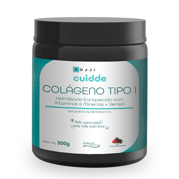 Colágeno Tipo I Hidrolisado em pó c/ Vitaminas e Minerais   Verisol c/ 300g - CUIDDE