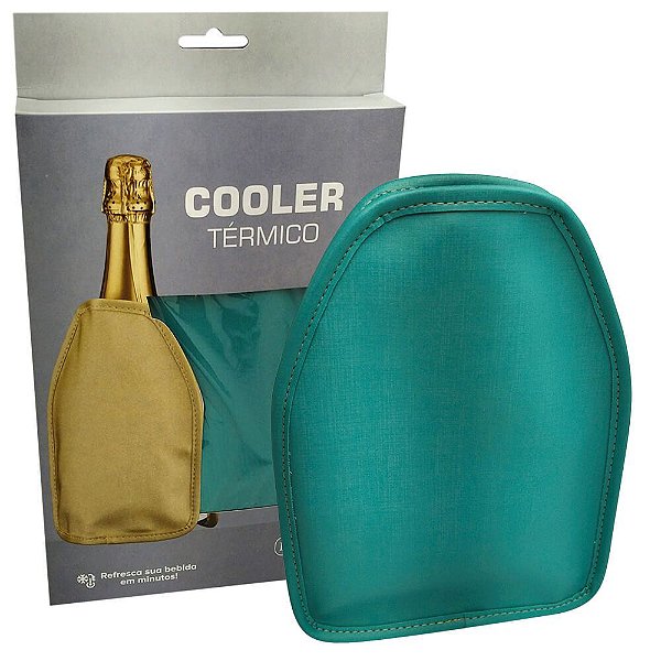 Cooler Térmico Bolsa Térmica Verde com Gel Vinho Espumante