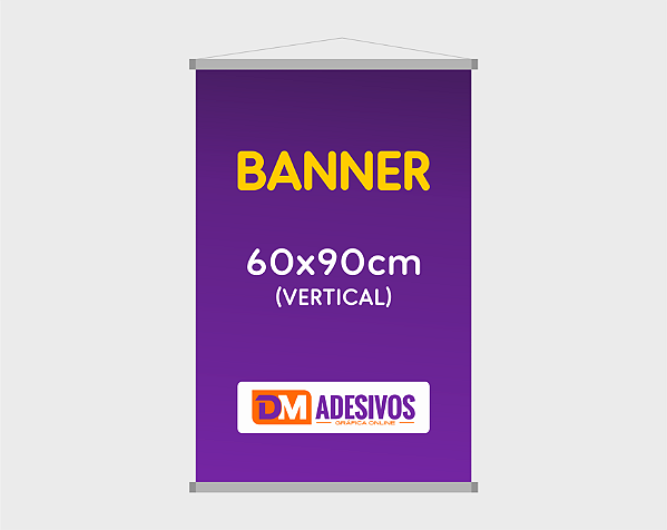 BANNER EM LONA 60X90CM (VERTICAL)