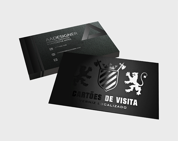 CARTÃO DE VISITA UV LOCALIZADO  (COLORIDO FRENTE E VERSO)