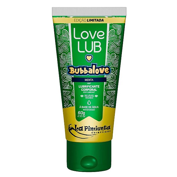 LOVE LUB BUBBALOVE LUBRIFICANTE CORPORAL BEIJÁVEL 60G LA PIMIENTA