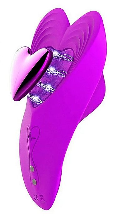 VIBRADOR DE CALCINHA RED HEART COM CONTROLE VIA APP SEXY IMPORT