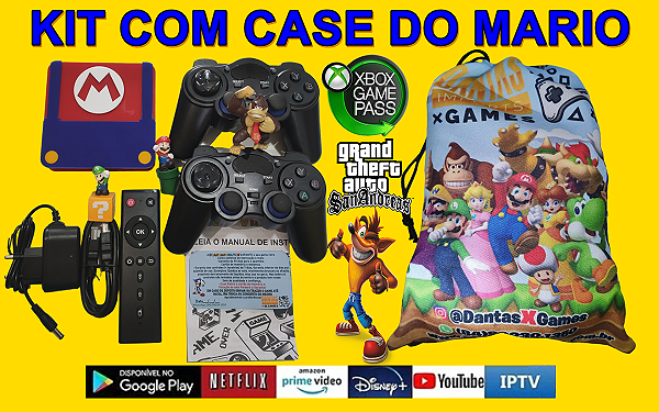 Game Retro & Moderno com 45 Mil Jogos + Função Smart + Game Pass Xbox + Jogos Exclusivos