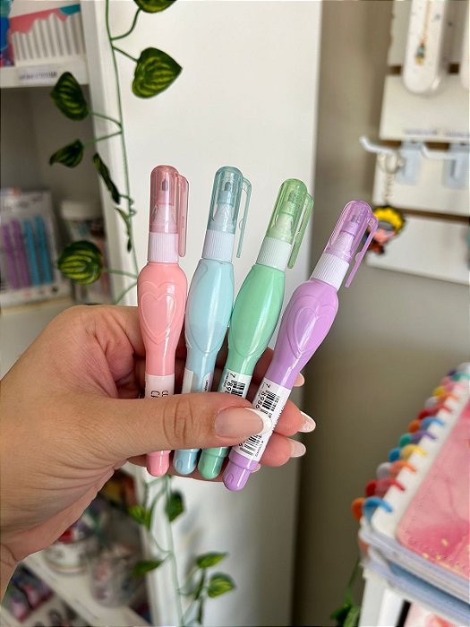 Mini Caneta Corretiva Tons Pastéis BRW