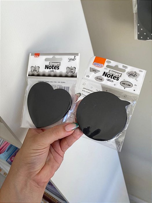 Bloco autoadesivo preto