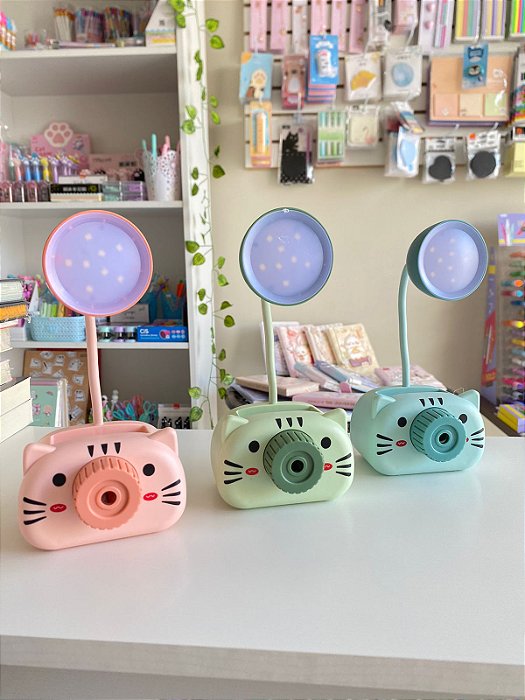 Luminária de Mesa Gato Apontador