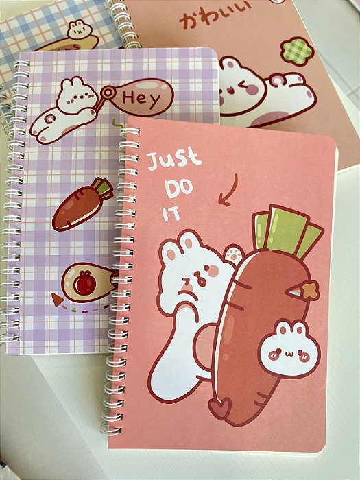 Caderno Espiral Coelho