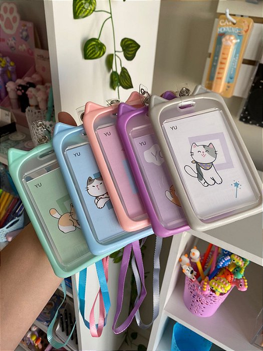 Porta Crachá Gatinho