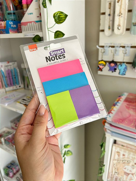 Bloco Autoadesivo Smart Notes Colorful Cítrico BRW