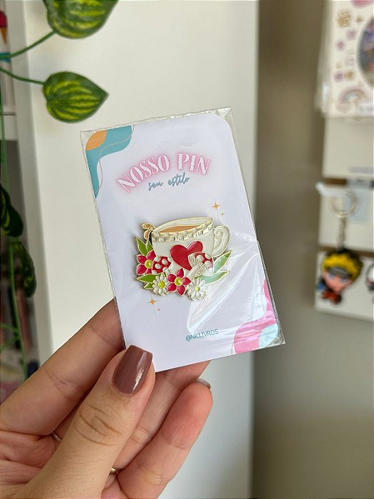 Pin Teacup Floral | Broche Copo de Chá Floral