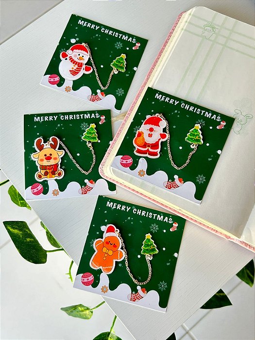 Marca Página Metálico Natalino