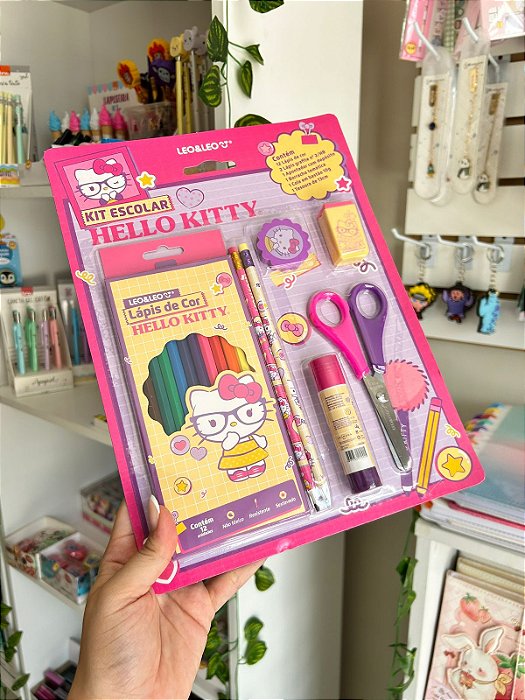 Kit Escolar Hello Kitty 18 Itens