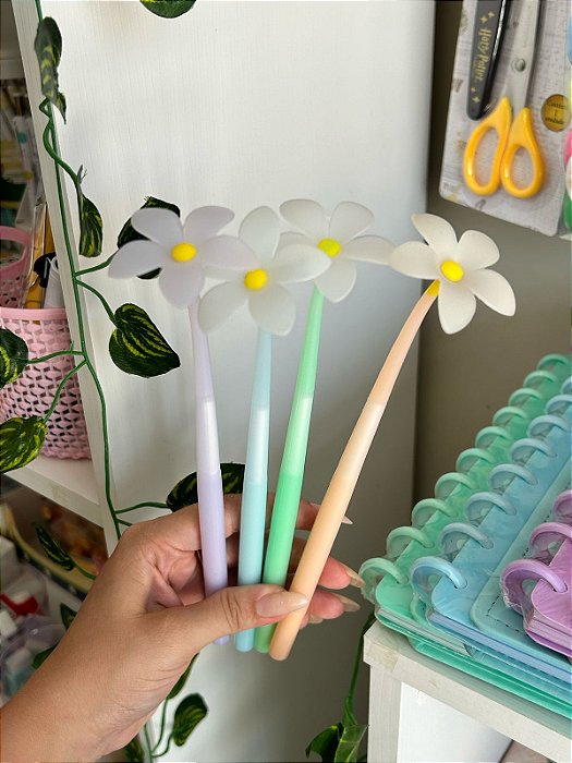 Caneta Flor Flexível