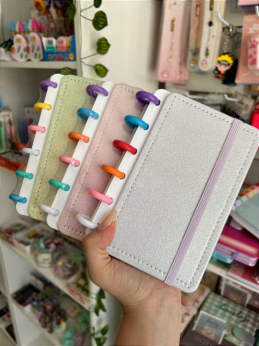 Caderno de Disco A6 Glitter