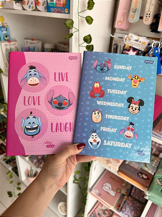 Caderno Disney Emoji Brochura 1/4 80f
