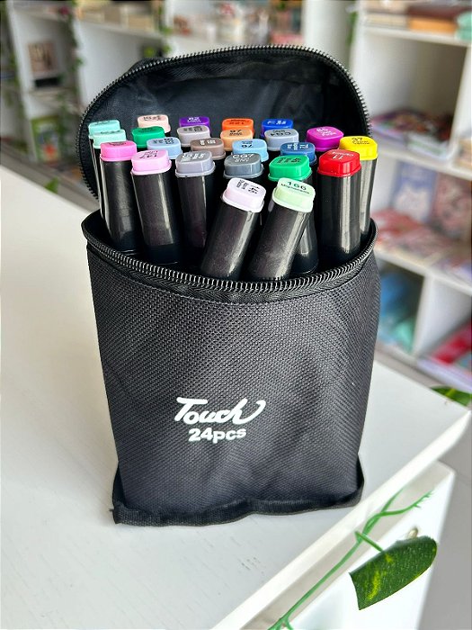 Caneta Touch Dupla 24 Cores