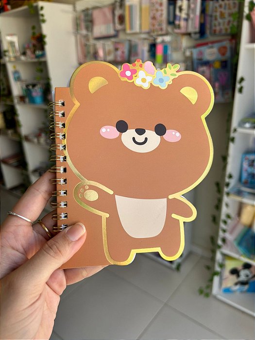 Mini Caderno Fofo Animals Urso