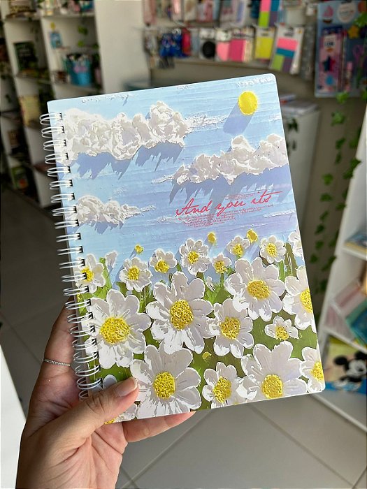 Caderno Garden A5 Azul