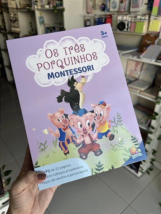 Livro-Jogo Montessori: Os Três Porquinhos