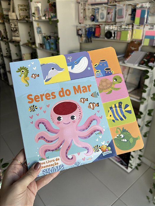 Meu Livro de Nomeção - Abas e Texturas: Seres do Mar