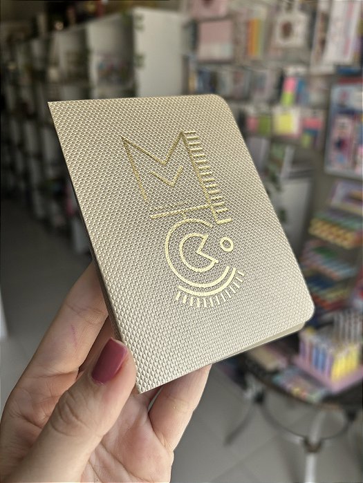 Conjunto 7 Sticky Notes Coleção Metallic Dourado