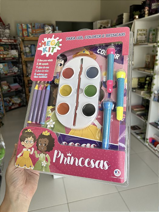 Megakit Ler Colorir e Brincar: Princesas