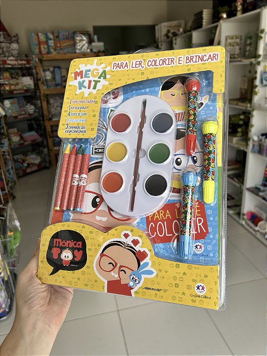 Megakit Ler Colorir e Brincar: Turma da Mônica