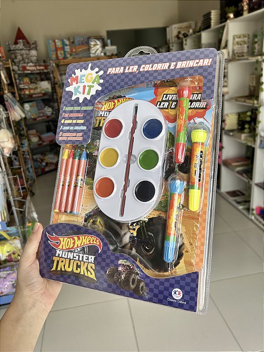 Megakit Ler Colorir e Brincar: HotWheels