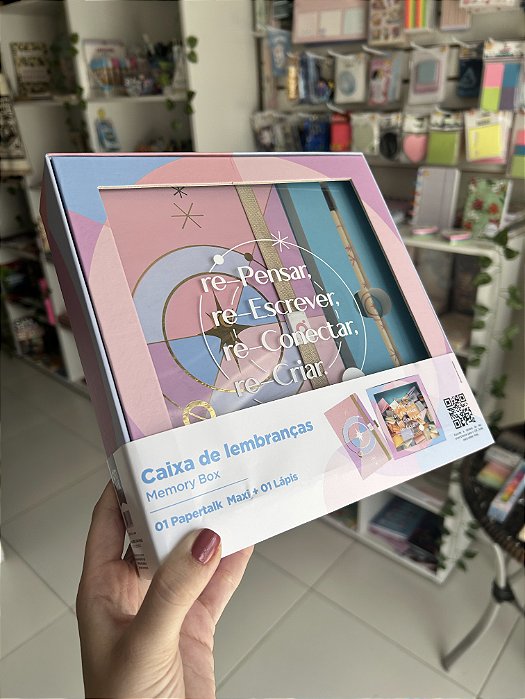 Caixa de Lembranças Papertalk Re-Pensar Coleção Prime