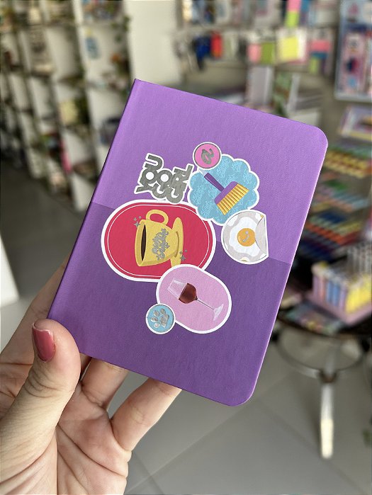 Conjunto 6 Sticky Notes Meu Apartamentinho Lilás