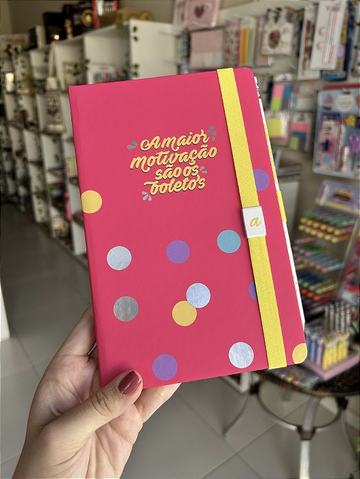 Caderno Papertalk Pautado Meu Apartamentinho Rosa + Lápis