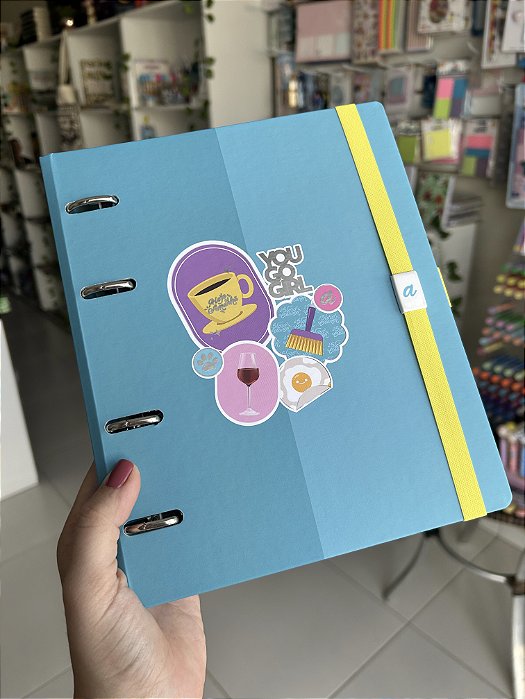 Caderno Argolado A5 Meu Apartamentinho Azul