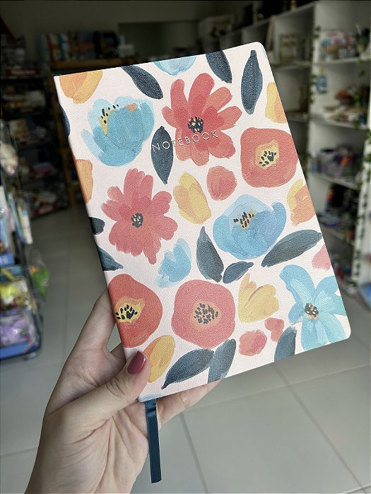 Caderno Floral A5 Botanicals Capa Soft Plastcover