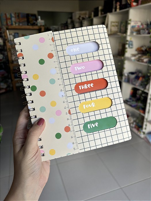 Caderno A5 Good Days 5 Divisórias Plastcover