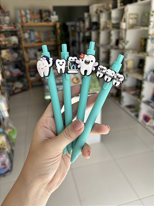 Caneta Fofa Retrátil Odonto