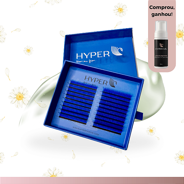 🌈 Blue Iris - FIOS HYPER COLORS YY 0.05 AZUL (MIX) - 20 FILEIRAS