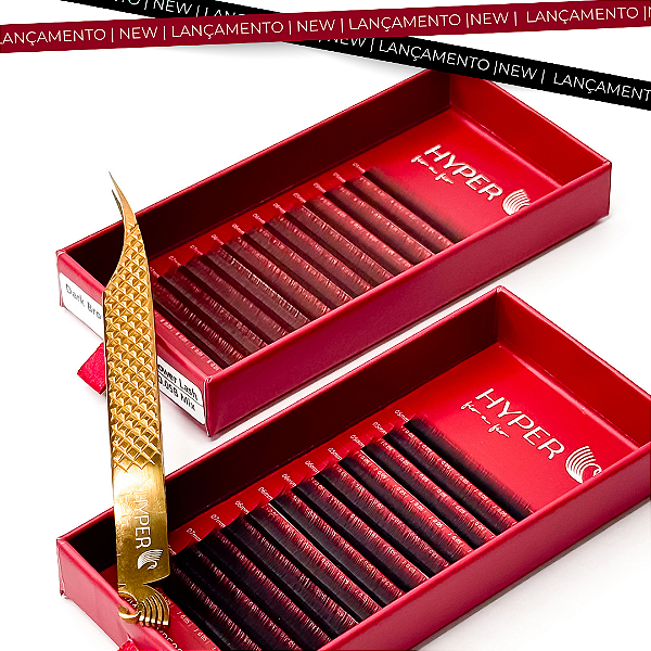 FIO PARA CÍLIOS INFERIORES DARK BROWN 0.05 CURVATURA B- MIX