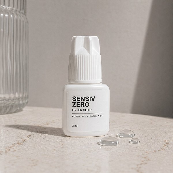 Hyper Glue® Sensiv Zero 3ml — Cola Carbono Free para Cílios Sensíveis