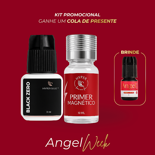 Kit Black Zero HyperGlue + Primer Magnético + Angel Grátis | Estabilidade Máxima
