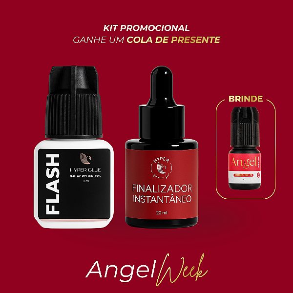 Kit Flash + Finalizador Instantâneo – Ganhe Uma Cola Angel de Presente | Angel Week