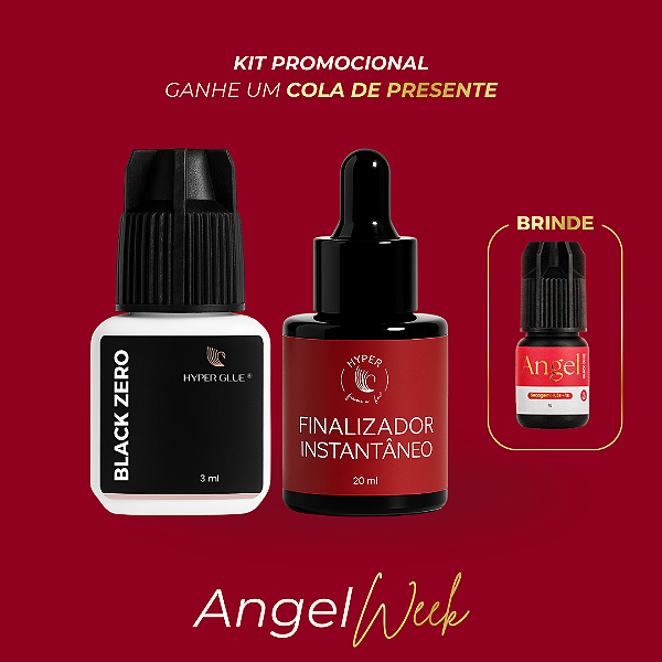 Kit Black Zero + Finalizador Instantâneo – Ganhe Cola Angel | Angel Week