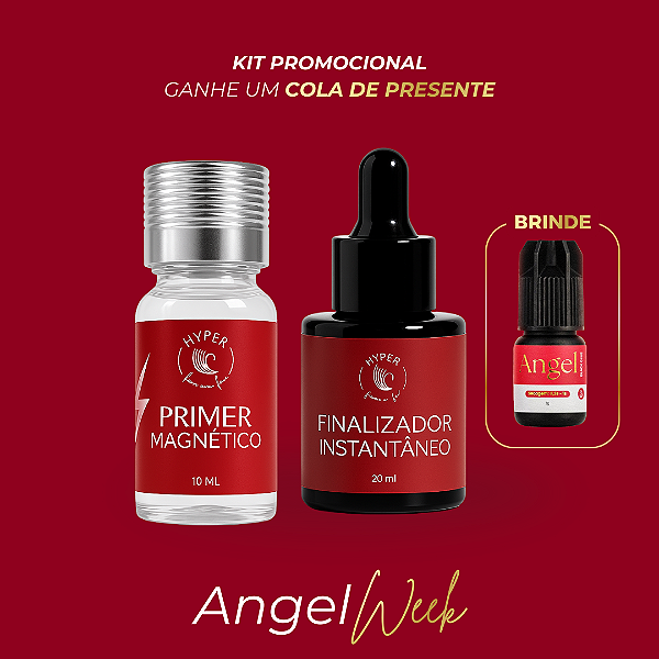 Kit Primer Magnético + Finalizador Instantâneo – Ganhe Cola Angel | Angel Week